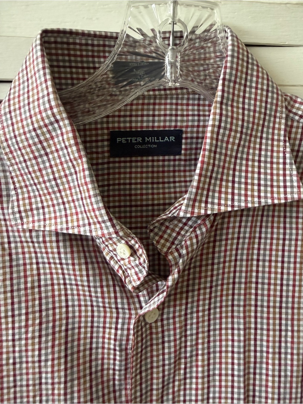 Peter Millar Men's Classic Fit Gingham Button-Down Oxford Shirt